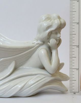 Vintage Fitz Floyd Porcelain Fairy Girl Figurine Bowl Ring Tray 3