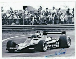 Belgian Gp 1978 Lotus Ford Mario Andretti Victory.  Autographed By Mario Andretti