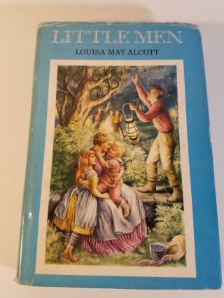 Little Men Louisa May Alcott Junior Deluxe Edition Vintage Book Hc Dj 1955
