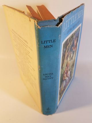Little Men Louisa May Alcott Junior Deluxe Edition Vintage Book HC DJ 1955 3