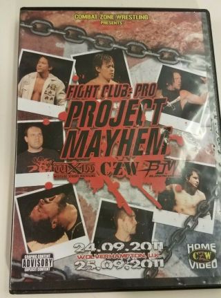 Czw Wxw Bjw Fight Club Pro Project Mayhem Dvd Death Match Wrestling 2012 Ecw