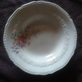 Rare Vintage 6 44 Crown Potteries Co.  Round Serving Bowl.  Made In The U.  S.  A.