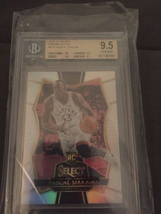 Pascal Siakam 2016 - 17 Select 118 Prizm Silver Refractor Rc Rookie Bgs 9.  5