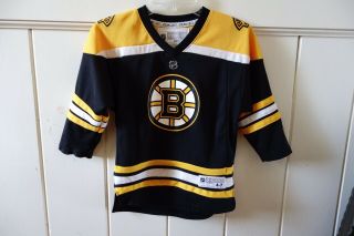 Reebok Nhl Boston Bruins Jersey Youth Kids Size 4 - 7