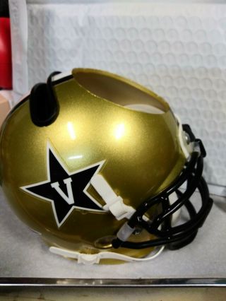 Vanderbilt Commodores Ncaa Schutt Mini Football Helmet Desk Caddy