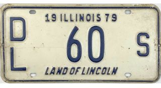 99 Cent 1979 Illinois Dealer License Plate 60 Low Number