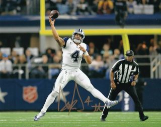 Dak Prescott Signed 8x10 Photo Autograph Dallas Cowboys