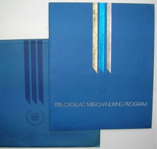 1976 Cadillac Merchandising Program Dealer Brochure,  Gm - Oem