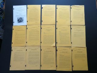 15 1926 - 28 Army Air Service Curtiss D - 12 Aircraft Engine Separate Tech Orders