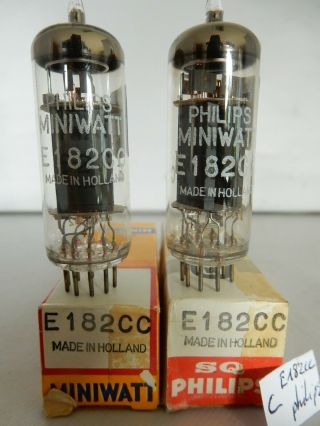 2x E182CC Philips Miniwatt NIB Matched and balanced Tube valve Röhre 2