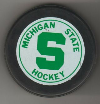 Michigan State University Msu Spartans Big Green S Hockey Puck Lin Can Ncaa Bg10