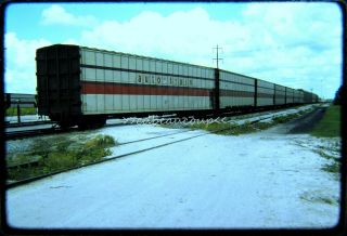 Osld Railroad Slide Auto Train 32 Auto Carrier 4/76