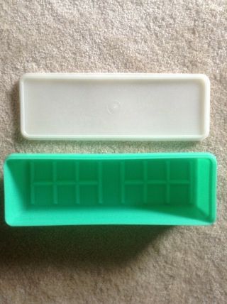 Vintage Tupperware Thin - Stor Vegetable Keeper Container 892 - 3 With Lid 893 - 4