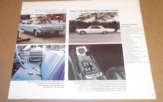 Rare - 1965 Dodge Polara Vintage Dealer Advertisement Ad 65 500