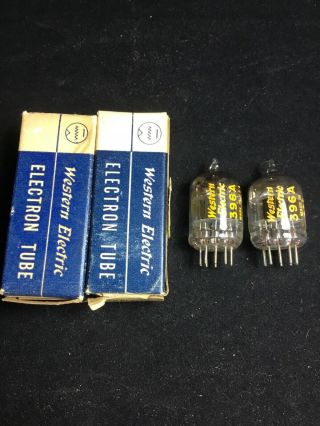 Nos Pair Western Electric 396a (2c51,  5670) Hi Fi Audio Vacuum Tubes 8.  6702