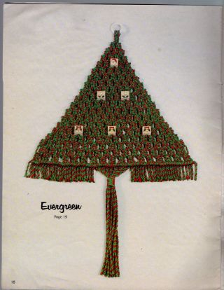 Vintage 1980s Christmas Elegance Macrame Patterns Wall Hangings Wreaths S17