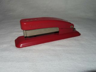 Vintage Red Metal Swingline Cub Stapler 5 1/4 " Long