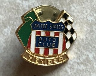 Vintage Usac United States Auto Club Member Pin