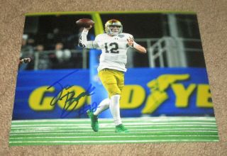 Ian Book Signed Autographed Notre Dame Fighting Irish 8x10 Photo (proof)