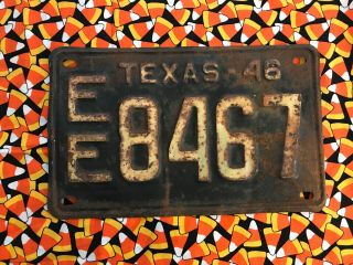 1946 Texas License Plates Ee8467
