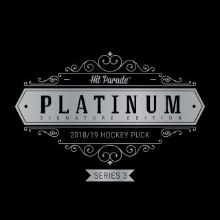 2018/19 Hit Parade Autographed Platinum Hockey Puck Series 3 Hobby Box
