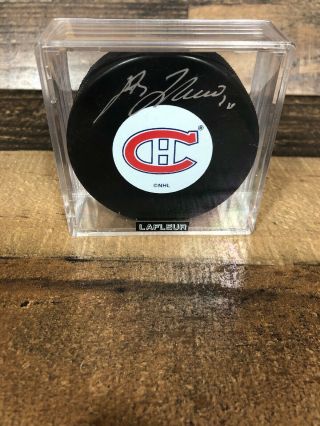 Guy Lafleur Montreal Canadiens Authintic Signed Puck