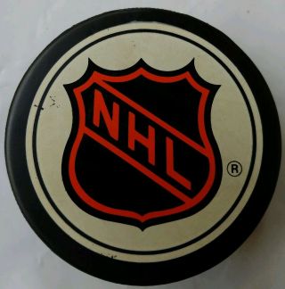 National Hockey League Nhl General Tire Slug Official Puck Made In Canada A39
