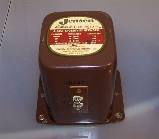 1 Vintage Jensen A - 402 Speaker Crossover Network Imperial For Rp - 302 R - 104