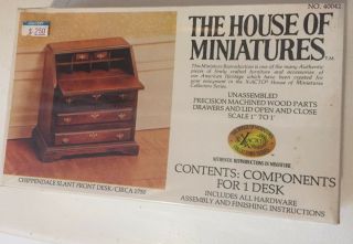 Vintage Xacto House Of Miniatures Doll Furniture Chippendale Slant Desk