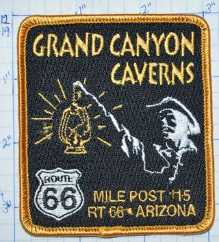 Arizona,  Grand Canyon Caverns Caves On Route 66 Peach Springs Souvenir Patch