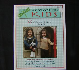 Vintage Knitting Book Reynolds Kids 20 Children 