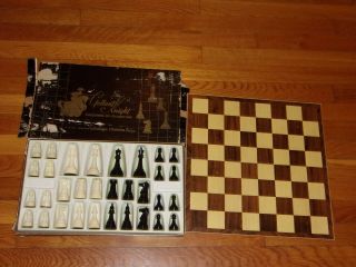 Vintage Gallant Knight Staunton Design Chess Set Sb - 350 3 1/4 " Complete