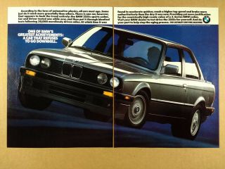 1990 Bmw E30 318is Silver Car Photo Vintage Print Ad