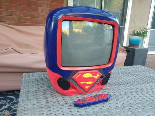 Superman 13 " Color Tv/dvd W/ Remote Combo Ksu745c