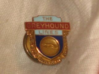 The Greyhound Bus Lines Lgb 10k Safe Driving 1 Year Service Award Lapel Pin