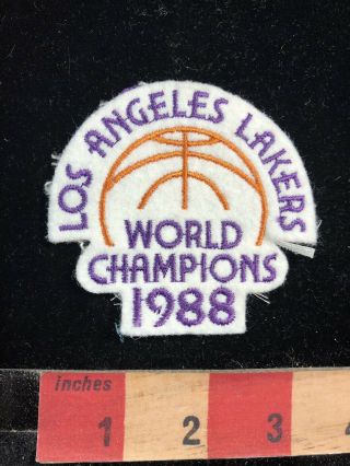 Vtg 1988 Los Angeles Lakers World Champions Nba Basketball California Patch 95z4