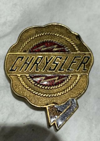 Vintage Early Chrysler Cloisonné Enamel Automobile Radiator Badges Emblems 2