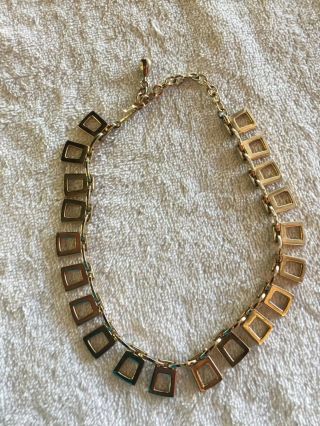Vintage Barclay Gold Tone Choker Necklace