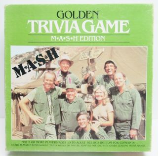 Vintage Board Game M A S H Golden Trivia Television Tv Series 1984 Complete