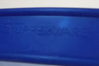 Vtg Tupperware 1258 - 6 Blue Cake Pie Taker Carrier HANDLE STRAP 25 