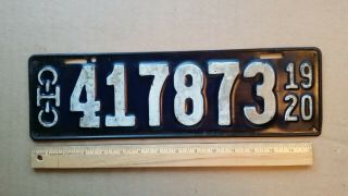 License Plate,  Ohio,  1919 - 1920,  417873