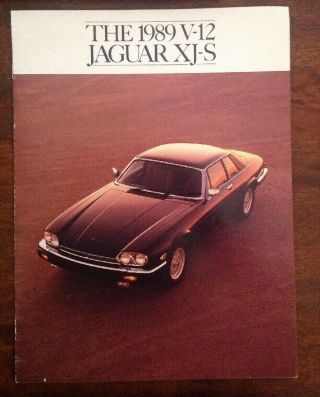 1989 Jaguar Xjs V12 Brochure Vintage