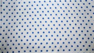 Reserved Vtg 37x42 White Tiny Blue Polka Dot Cotton Feedsack Fabric Quilt Craft