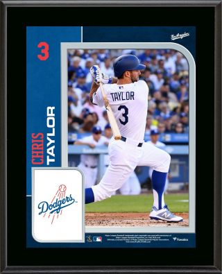 Chris Taylor Los Angeles Dodgers 10.  5 " X 13 " Sublimated Player Plaque - Fanatics