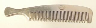 Vintage Goody Aluminum Metal Hair Comb - Hand Made In British Hong Kong 5 - 1/2 "