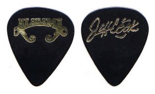 Vintage Alabama Jeff Cook Signature Black Guitar Pick - 1990s Tours