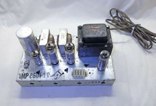Magnavox Stereo Tube Amplifier 8601 - 10 - (2) 6bq5,  6eu7,  6ca4