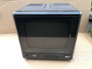 Vintage Zenith F0930s,  Cube Tv,  9 " Crt Color Television,  Retro Gaming