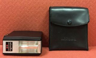 Minolta Electroflash S,  Flash With Case,  Vintage