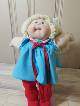 Vintage Cabbage Patch Kids Doll Blonde W/blue Eyes 1982